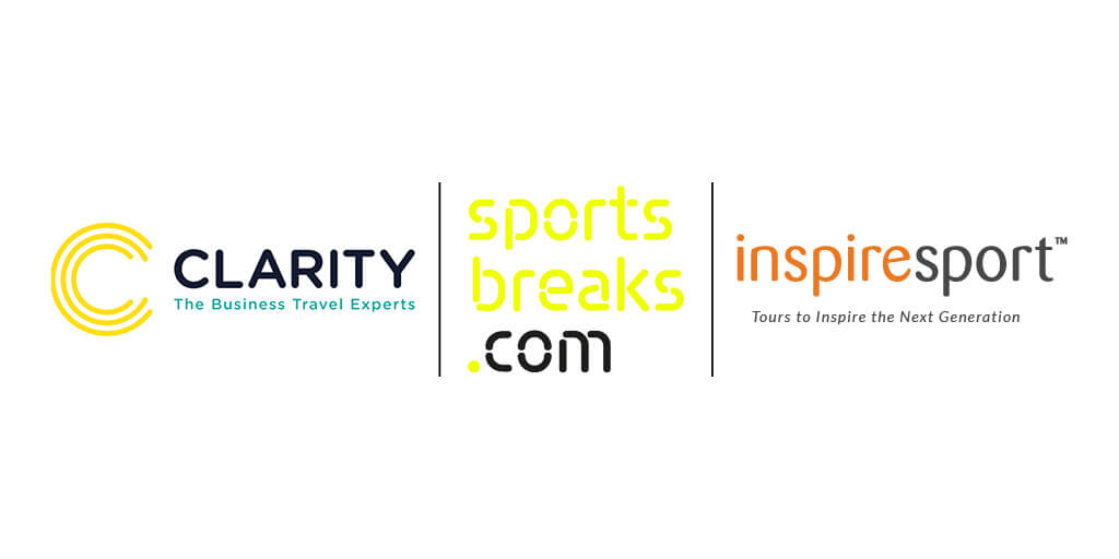 Logos of Clarity Sportsbreaks.com and inspiresport